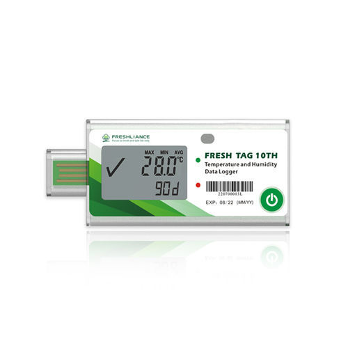 温度データロガー - Fresh Tag 10 TH - Zhengzhou Freshliance Electronics Corp.,Ltd - 湿度 / USB / NTC