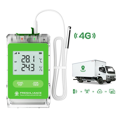 温度と湿度データロガー - Fresh Tracker - Zhengzhou Freshliance Electronics Corp.,Ltd - オンライン / GSM/GPRS / 2G