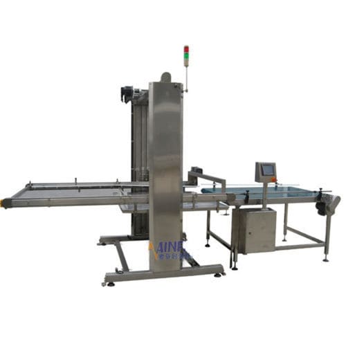 積み付けタイプパレット開梱 - MF-AUM-H1800 - JIAXING MAINFILL Packaging Machinery Co.,Ltd - 缶用 / 空箱用 / 半自動