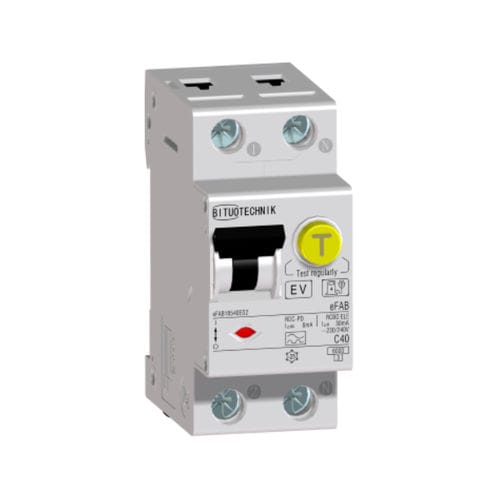 差動残留電流遮断器 - eFAB RCBO - Bituo Technik - 熱磁気式 / 残余電流 / 漏電