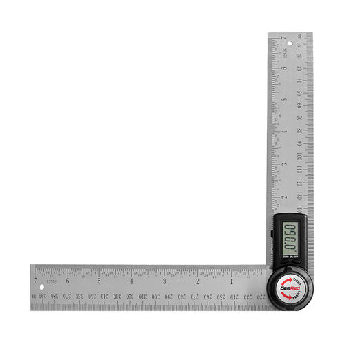デジタルプロトラクタ - 82305  - GemRed - ステンレス製 / 定規付き / 角度確認用