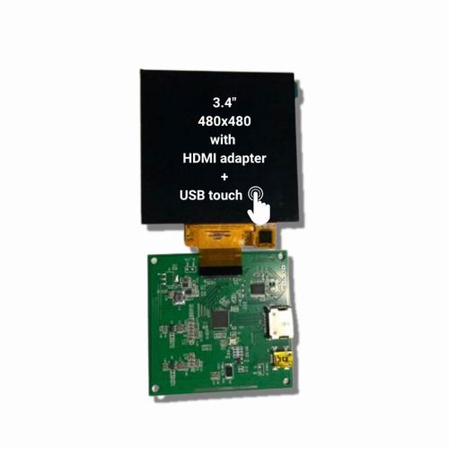 TFT LCDディスプレイ モジュール - TBG-034BST-01C - TAILOR PIXELS TECHNOLOGY CO., LTD. - IPS方式 / 容量方式タッチスクリーン / 480 x 480