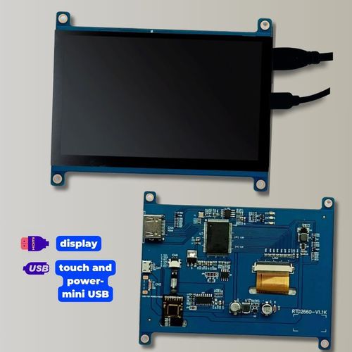 5インチディスプレイ モジュール - TBF050HD-01C - TAILOR PIXELS TECHNOLOGY CO., LTD. - IPS方式 / 容量方式タッチスクリーン / 800 x 480
