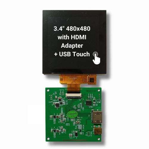 3.4インチディスプレイ モジュール - TBG-034BST-01C - TAILOR PIXELS TECHNOLOGY CO., LTD. - TFT LCD / IPS方式 / 容量方式タッチスクリーン