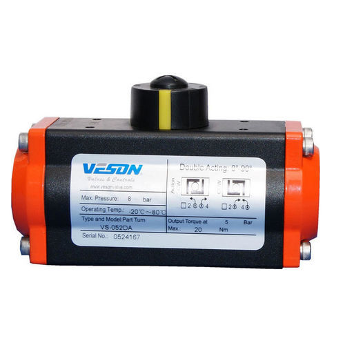 空圧バルブアクチュエータ - VS-052DA - pneumaticairactuator.com - 回転式 / ピストン式 / 複動式