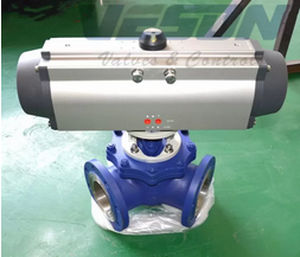 空圧バルブアクチュエータ - VS-105DA-3P - pneumaticairactuator.com - 回転式 / 複動式 / 3ポジション