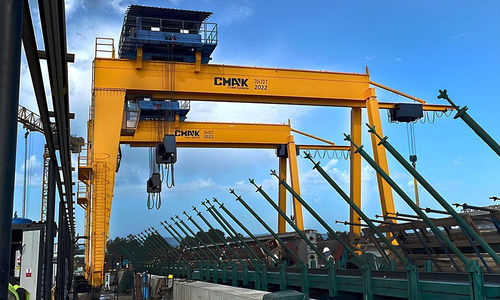 レール上ガントリークレーン - CMAK Crane Systems - コンテナ用 / プレハブ用 / 地下鉄用