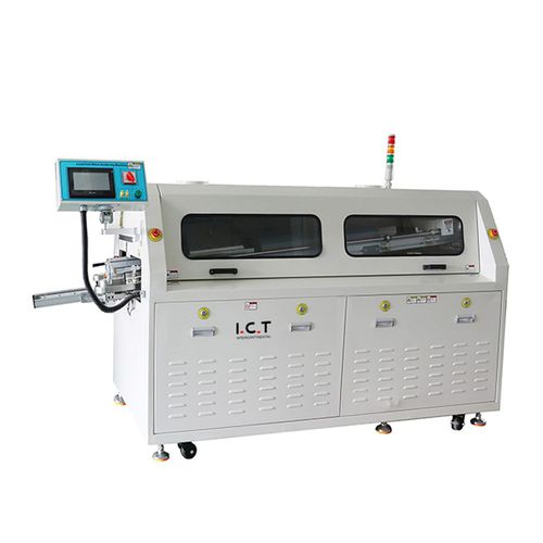 波はんだ付け機 - W series - Dongguan ICT Technology Co.,Ltd - リフロー / PLC制御 / プリント基板用