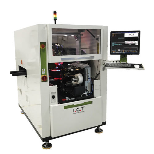 自動ラベリングマシン - I.C.T-31 series - Dongguan ICT Technology Co.,Ltd - プリント基板用 / 上部用 / 自己接着性ラベル用