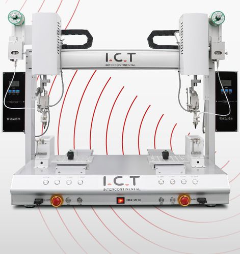 ロボット式はんだ付け機 - I.C.T-SR250DD - Dongguan ICT Technology Co.,Ltd - 高周波 / プリント基板用 / 卓上