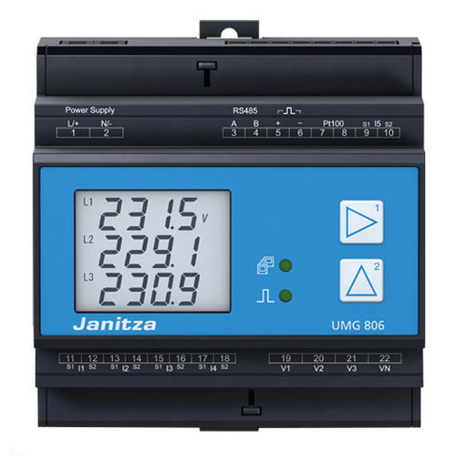 測定用監視装置 - UMG 806 - Janitza electronics GmbH - 残余電流 / 電力品質 / モジュール式