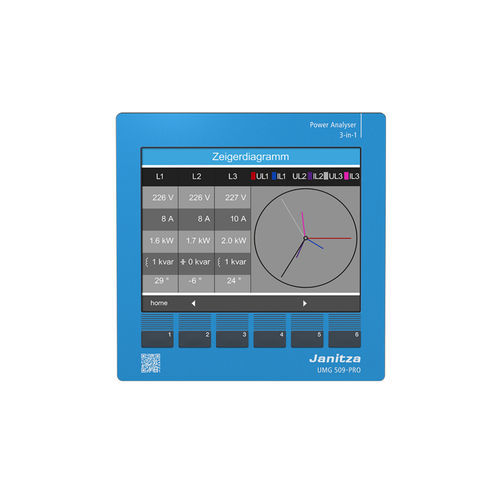 電力品質監視装置 - UMG 509-PRO - Janitza electronics GmbH - 残余電流 / デジタル / 連続