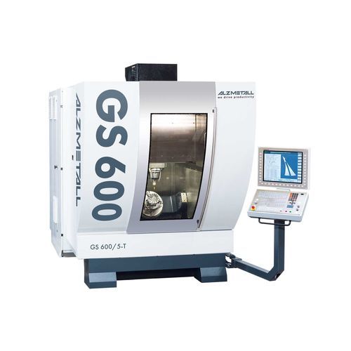 3軸マシニングセンタ - GS 600/5-T - Alzmetall - 縦型 / ガントリー型 / 回転テーブル