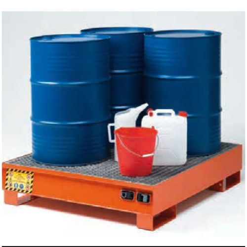ドラム缶用液体垂れ落ち防止パレット - ECO 304 series  - Justrite Italia SRL - スチール製 / 亜鉛メッキ グリッド付 / 自立型