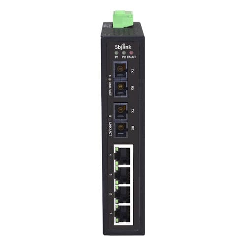 非管理型イーサネットスイッチ - RPT-1006 series - Sbjlink/Subject Link Inc. - 10/100BaseT(X) / 6 ポート / DINレール