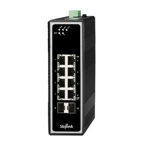 非管理型イーサネットスイッチ - RPT-1010G-2F-I-T-X3 - Sbjlink/Subject Link Inc. - 10 ポート / ギガビットイーサネット / DINレール