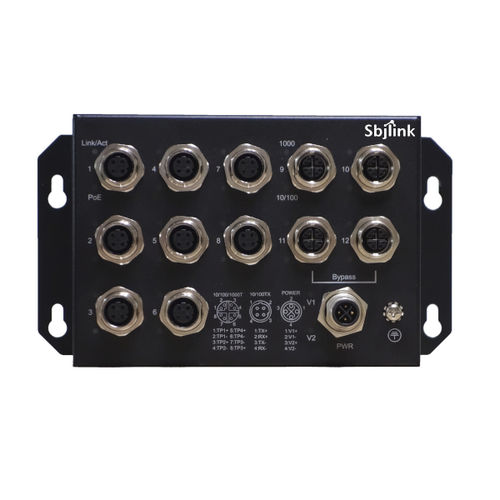 非管理型イーサネットスイッチ - RPT-M1812P-4G-T-X2 - Sbjlink/Subject Link Inc. - 12 ポート / 10/100BaseT(X) / ギガビットイーサネット