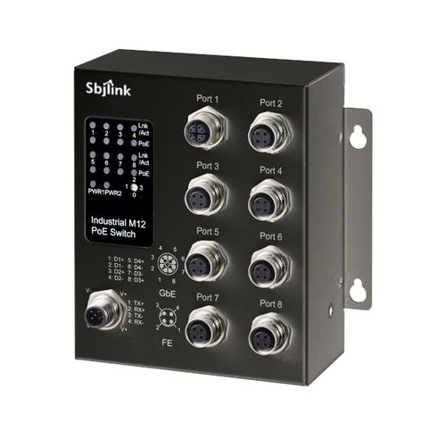 8 ポートイーサネットスイッチ - RPT-M1808P-1G-T-X7 - Sbjlink/Subject Link Inc. - 非管理型 / ギガビットイーサネット / 壁取付け