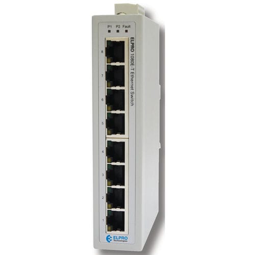 非管理型イーサネットスイッチ - 1080E-T - ELPRO Technologies - 8 ポート / 10/100BaseT(X) / DINレール