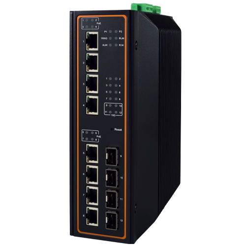 管理型イーサネットスイッチ - EHG7512 Series - Atop Technologies - 12 ポート / ギガビットイーサネット / ギガビット