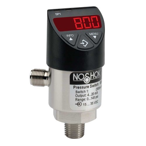 電子式圧力スイッチ - 800  - NOSHOK - 液体用 / ステンレススチール製 / IP65