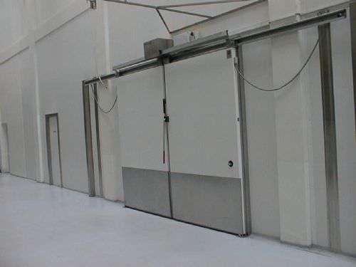 スライド式ドア - AS1502F - DAN-doors - 金属製 / 冷蔵室用 / 産業用