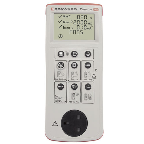 PAT試験機 - PrimeTest 250+ - Seaward - 電気安全 / 連続性 / 携帯型