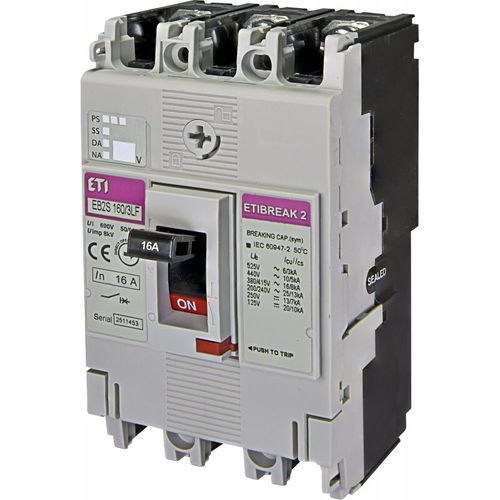 熱磁気式遮断器 - 004671801 - ETI - 低電圧 / 3極 / モジュラー