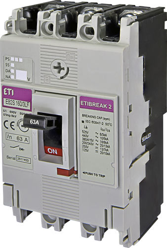 熱磁気式遮断器 - 004671807 - ETI - 3極 / 調節可能 / モジュラー