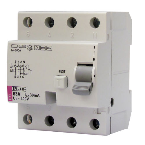 4極残留電流遮断器 - 002062649 - ETI - AC/DC / モジュラー / 成形ボックス