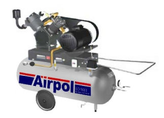 ピストン式コンプレッサー - AB25-380-240 - Airpol - エア / 電動 / キャスター付き