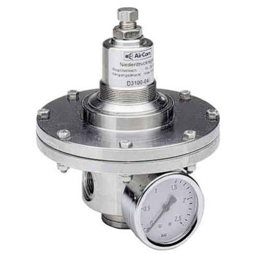 圧縮空気用逆圧調整弁 - D3100 series - AirCom Pneumatic - ガス用 / メンブレン / ステンレス製