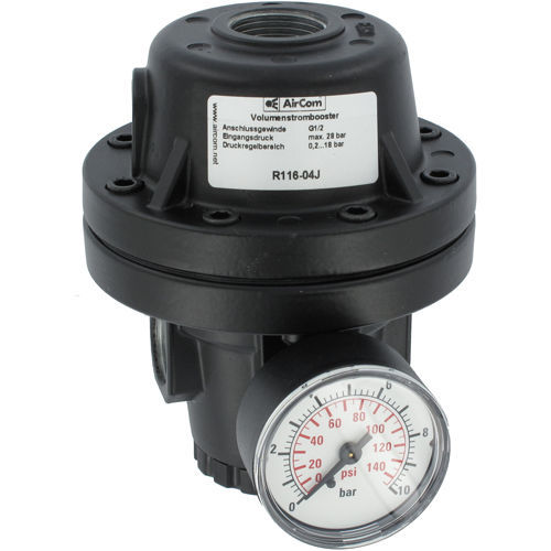 圧縮空気用圧力調整器 - R116 series - AirCom Pneumatic - メンブレン / 一段 / 亜鉛