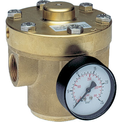 圧縮空気用圧力調整器 - R120-J series - AirCom Pneumatic - 水用 / 中性ガス用 / メンブレン