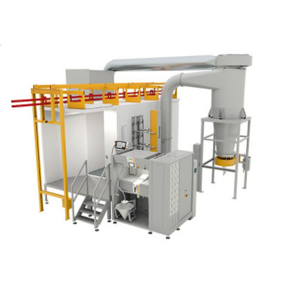 部品粉体塗装ブース装置 - MagicCompact® EquiFlow - Gema Switzerland - サイクロン / 高速塗装チェンジ / 自動