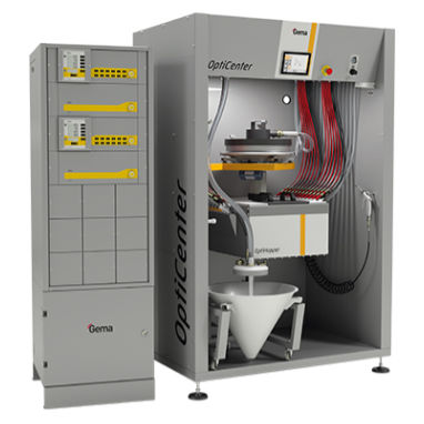 自動粉体塗装機 - OptiCenter® OC09 - Gema Switzerland