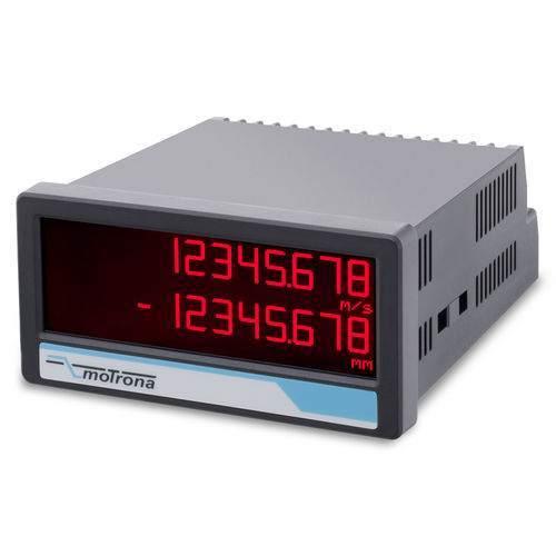 ダブルチャンネル式表示器 - MX350 touchMATRIX® - motrona - 位置 / 速度 / 周波数