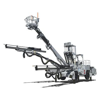 トンネル型用ジャンボ掘削用ドリル - JTH2100R - Furukawa Rock Drill - 双腕式