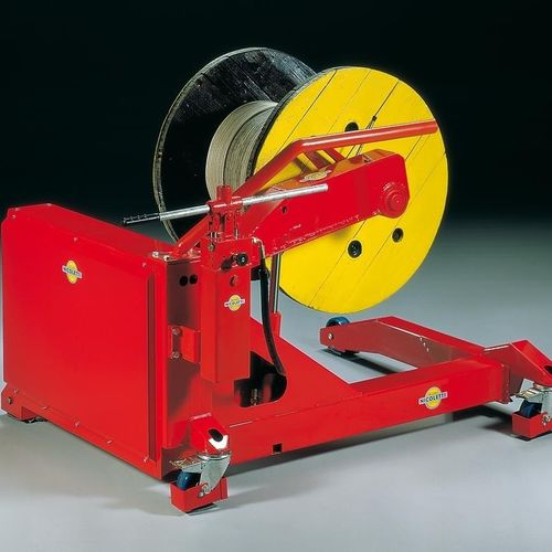 ケーブルドラム巻き出し機 - BOB-MAT-S - MECCANICA NICOLETTI - 手動式 / 軸付 / 移動式