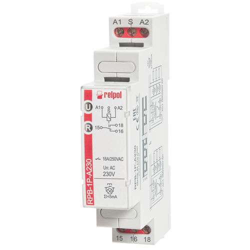 24VDC電気機械式継電器 - RPB-1P series - RELPOL - AC / DINレール / 双安定