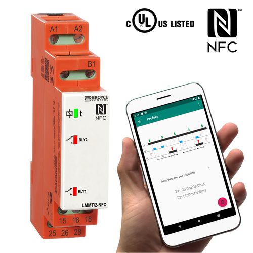 ディレータイマーリレー - LMMT/2-NFC - Broyce Control - 多機能 / DINレール / スイッチ用