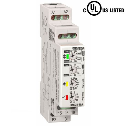 過電流監視継電器 - LMCCR-10A - Broyce Control - 不足電流 / 1NO/NC / AC/DC