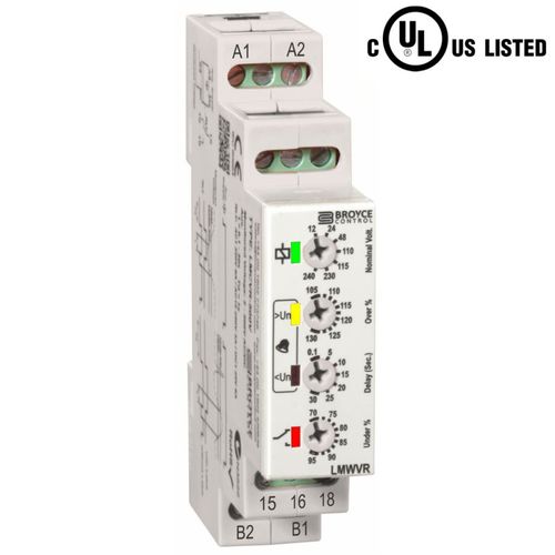 電圧下監視継電器 - LMWVR - Broyce Control - 過電圧 / 1NO/NC / AC/DC