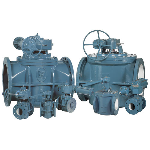 円錐形プラグバルブ - PEC - DeZURIK - 手動ハンドル付き / 泥用 / 溶接用