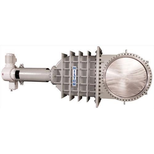 ナイフゲートバルブ - H-200-B - DeZURIK - 電動式 / パージ / 排水用
