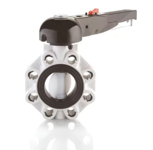 バタフライバルブ - FKOF/LM /SF - FIP - Formatura Iniezione Polimeri - レバー / 調整 / 水