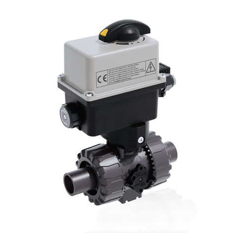 ボールバルブ - VKDDV/CE - FIP - Formatura Iniezione Polimeri - 電動式 / 遮断 / 水