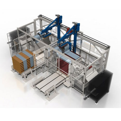ロボット式パレタイザー - TS 28 ST/AL - CLEVERTECH - 積み付けタイプ / 自動 / ライン終わり