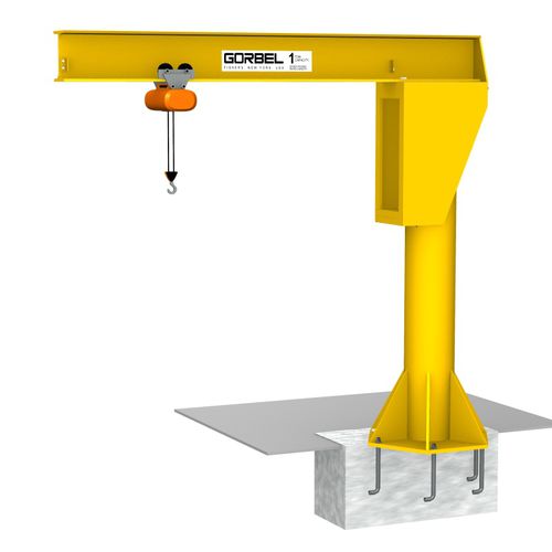 缶型容器上ジブクレーン - FS300 - Gorbel - 360° / 持ち上げ用 / 重荷重用