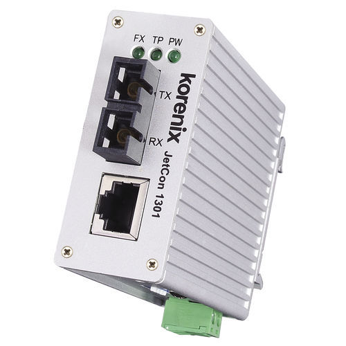 メディア変換器 - JetCon 1301 - Korenix Technology - イーサネット / 光ファイバー / EtherCAT